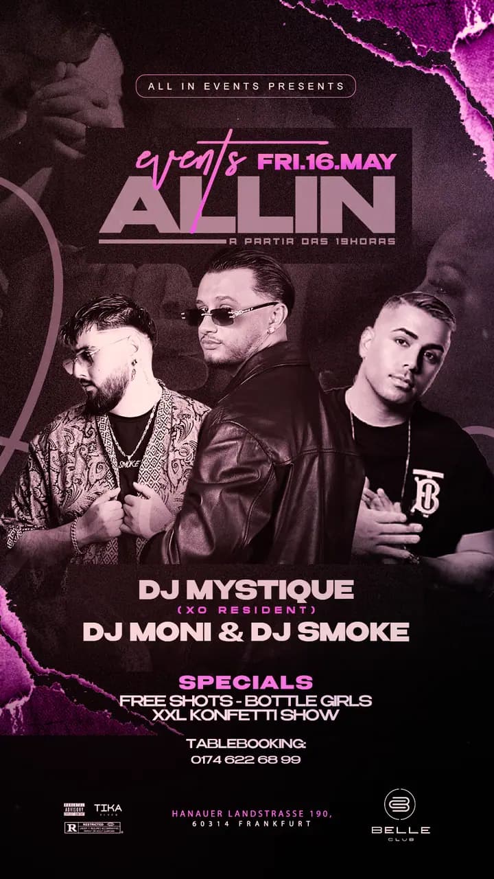 Flyer: All In · Live Night