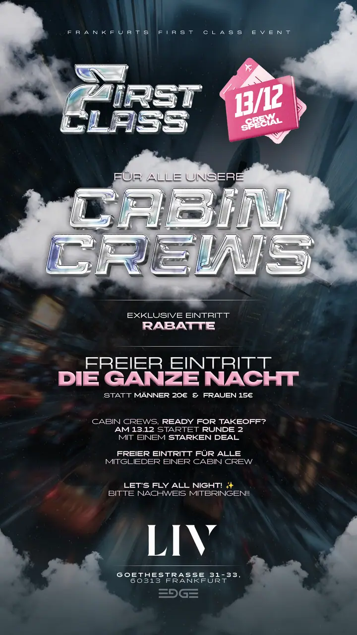 Flyer: First Class · Cabin Crews
