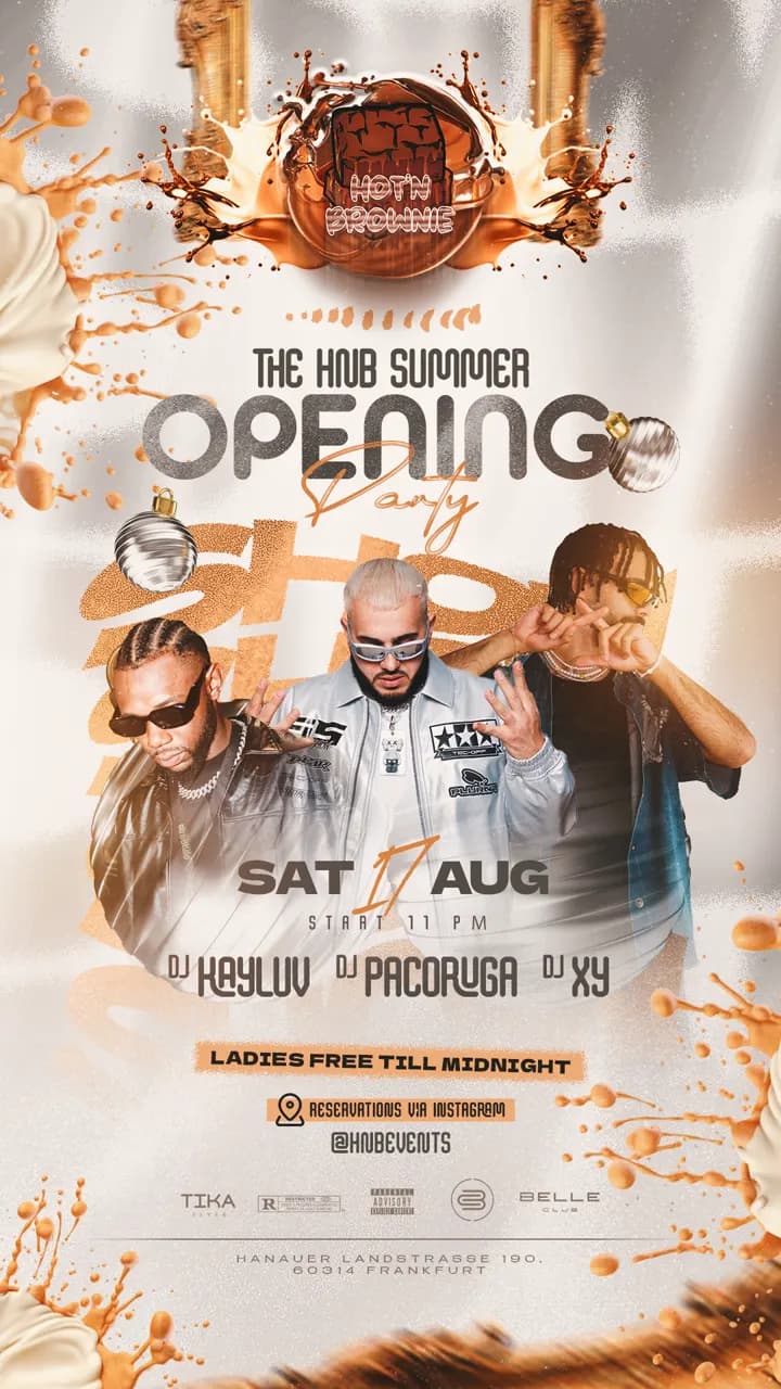 Flyer: Hot'n Brownie · Summer Opening